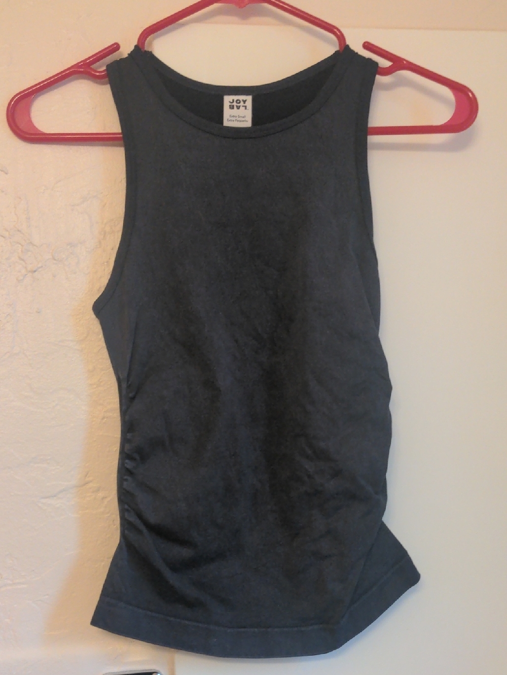 Charcoal Gray/Grey Racerback Stretch Sleeveless Breathable Workout Tank Top